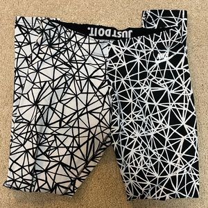 Womens Nike Black & White Leggings size Large